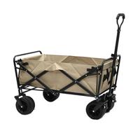 Carrello da spiaggia pieghevole per tutti i terreni, per campeggio, giardinaggio e pesca, carrello per la spesa a 4 ruote, portatile, per attività all'aperto