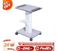 Carrello da tavolo grande per salone Carrello con rotelle Carrello spa con supporto per ruota di bellezza, bianco