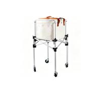 Carrello Da Tennis Con Borsa Nera/rossa | Costruzione resistente, deposito di baseball/ping pong, aiuto alla formazione for allenatori e giocatori