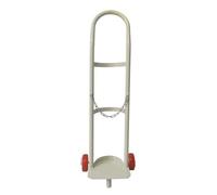 Carrello del cilindro dell'ossigeno di saldatura con le ruote & la catena di sicurezza, finitura verniciata a polvere, carrello del serbatoio del gas di stoccaggio dell'ospedale per il trasporto