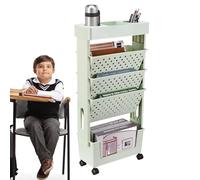 Carrello del libro della biblioteca - Trolle di archiviazione mobile, rack utility rotolamento | Organizzatore in metallo robusto che tiene romanzi per romanzi riviste per i libri di testo per la scuo