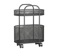 Carrello del libro rotolare con scaffale di libri di ruote con ruota per la
