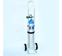 Carrello del serbatoio dell'ossigeno 41" altezza, carrello regolabile del cilindro della lega di alluminio per uso domestico del laboratorio della scuola