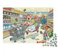 Carrello del supermercato Tango Puzzle in Legno Impermeabile DIY Puzzles Da 1000 Pezzi Regali Per Adulti Sfidanti E Rompicapo Giochi Educativi