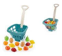 Carrello della spesa con frutta e verdura