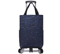 Carrello della spesa con ruote, Carrello della spesa pieghevole in alluminio su 5 ruote - Sali le scale, borsa termica isolata(1)