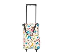 Carrello della Spesa - Grande Impermeabile Pieghévole con Ruote | Carrello Acquisti con Borse Riutilizzabili | Per Camping Esterno Spiaggia Negozio Mercato Casa Deposito Bagagliaio Auto Frutta Verdura