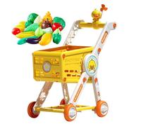 Carrello della spesa per bambini 1 3 anni, set di carrello supermercato con di gioco simbolico, da cucina imitazione e interattivo per e bambini in età prescolare