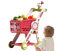 Carrello della spesa per bambini, accessorio educativo interattivo per la cucina