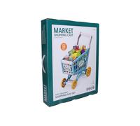 Carrello della spesa per bambini con alimenti 40 × 24,5 × 44 cm