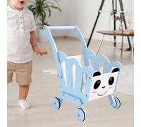 Carrello della spesa per bambini, facile da spingere, giocattolo, carrello