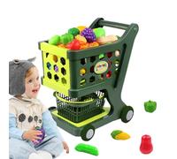 Carrello della Spesa per Bambini | Kit Giocattolo Gioco Di Finzione Al Supermercato - Giocattolo Carrello Della Spesa Con Cestini Spaziosi | Per Giornata Dei Bambini, Capodanno, Compleanno, Natale