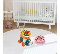 Carrello della spesa per bambini, set da gioco per bambini piccoli, carrello