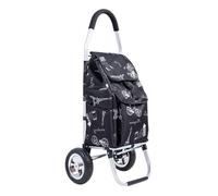 Carrello della spesa pieghevole con borsa rimovibile, grande capacità, facile da riporre, in tessuto Oxford, comodo carrello della spesa per un trasporto senza sforzo (colore: F)