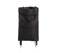 carrello della spesa, Pieghevole con ruote leggero for la spesa(Black)
