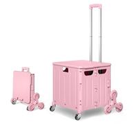 Carrello della spesa pieghevole, design a 8 ruote per salire le scale per una mobilità senza sforzo, capacità 75 l per generi alimentari e oggetti essenziali all'aperto