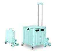 Carrello della spesa pieghevole, design a 8 ruote per salire le scale per una mobilità senza sforzo, capacità 75 l per generi alimentari e oggetti essenziali all'aperto
