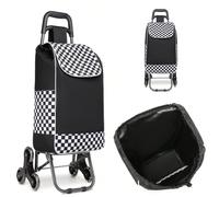 Carrello della spesa pieghevole leggero e portatile a 6 ruote, impermeabile e adatto alla salita delle scale Il tuo pratico compagno per la spesaRendi più semplici le commissioni quotidiane con questo