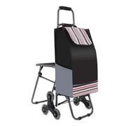 Carrello della spesa pieghevole portatile Carrello della spesa di grande capacità Carrello scalatore per scale Carrello leggero per generi alimentari Facile da usare Aiutante per lo shopping