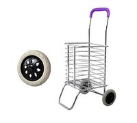 Carrello della spesa pieghevole portatile in acciaio inox per salire le scale, carrello multifunzionale per la spesa per un facile trasporto, ideale per lo shopping e le commissioni