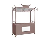 Carrello della stalla del dessert con la tenda per il cibo di strada, gli eventi e la vendita del mercato