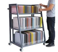 Carrello delle mattonelle del pavimento di capacità elevata, scaffale di esposizione mobile resistente per il negozio al dettaglio & lo showroom, supporto architettonico del campione di 48 slot