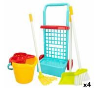 Carrello delle Pulizie con Accessori Colorbaby My Home 30,5 x 55,5 x 19,5 cm