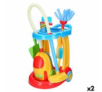 Carrello delle Pulizie con Accessori PlayGo 30,5 x 67 x 37 cm [2 Unità]