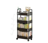 Carrello Di Arrotolamento Di Stoccaggio | Carta Di Servizio Di Servizio Di Servizio Di Organizzatore Di Carro | Rack Di Stoccaggio Mobile Di 3/4 Con Ruote E Ganci, Carrello Di Snack Per S