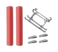Carrello di atterraggio e barra galleggiante per gambe di atterraggio estese protettore supporto di atterraggio leggero con lacci elastici per Mini 3/4 Pro Drone