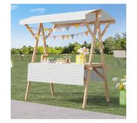 Carrello di legno del fornitore della struttura, banco di mostra leggero della stalla del mercato per le fiere commerciali e gli eventi all'aperto