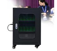 Carrello di ricarica e stoccaggio mobile con porta chiudibile a chiave, per scuola, biblioteca e ufficio