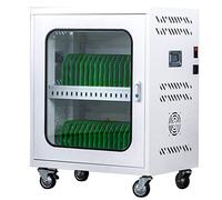 Carrello di Ricarica Mobile A 30 Alloggiamenti con Spazio di Archiviazione per più Chromebook, Laptop, Kindle | Carrello per Laptop Standard E Carrello Portaoggetti in Aula