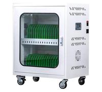 Carrello di ricarica mobile con portaoggetti e chiusura per classe, ideale per iPad e Chromebook