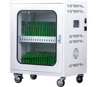 Carrello di ricarica mobile con spazio per laptop, ideale per aule e uffici, organizza e ricarica più dispositivi in modo efficiente