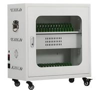 Carrello di Ricarica Mobile con Spazio per più telefoni cellulari, Laptop, Kindle | Carrello Standard per Laptop e Carrello di stoccaggio per aule per Studenti e dipendenti 40slots