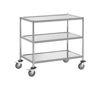 Carrello di servizio - 3 ripiani - fino a 60 kg - ripiano di 84.5 x 52.5 x 80 cm - Royal Catering RC_SSTWH_01