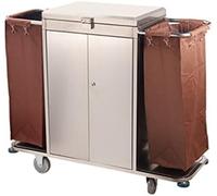 Carrello di Servizio Portaoggetti per Hotel e Biancheria - Resistente su Ruote per Lavanderia Commerciale e Pulizia, Salvasp
