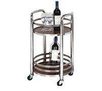 Carrello Di Servizio Rotondo A 2 Ripiani, Carrello Per Vino, Carrello Per Snack Per Anziani, Carrello Mobile Per Tè, Carrello Per Vino Per Hotel, Carrello Per Banca, Carrello Per Prodotti Di Bellezza