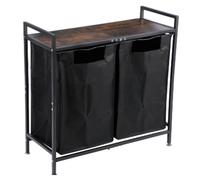 Carrello di smistamento della biancheria con cassetti, design di grande capacità, tessuto impermeabile e robusto telaio in metallo, scomparti separati per l'organizzazione della camera da letto