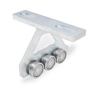 Carrello di sollevamento a 6 ruote in acciaio resistente carrello manuale per paranco elettrico capacità di carico 444,5 kg attrezzi di sollevamento garage magazzino argento