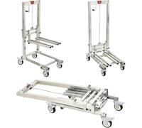 Carrello di sollevamento manuale - gru pieghevole e impilatore portatile per sollevamento e trasporto pesanti - perfetto per magazzino e uso domestico