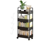 Carrello Di Stoccaggio - Carrello Di Stoccaggio Versatile Con Squisitamente Realizzato | Carrello A Rotolamento Liscio Carrello | Carrello Di Stoccaggio Del Rack Scaffale Massimizza Lo Spazio Vertical