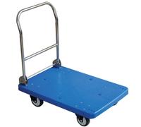 HENDI Carrello con piattaforma pieghevole, AmerBox, carico massimo 200 kg, carrello portacarichi per trasporto, piattaforma di carico, 742x480x(H)845 mm, polipropilene, acciaio inox