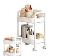 Carrello di utilità impermeabile-Organizzatore a 2 livelli, scaffale di stoccaggio ad asciugatura rapida | Forniture per la cura della pelle del carrello anti-slip, bottiglie di salsa e soluzione di s