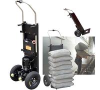 Carrello Elettrico a Mano da 1500 W con Maniglia telescopica (115-165 cm), Carrello a Mano per Salire Le Scale da 500 kg di carico, Batteria Rimovibile da 48 V/18 Ah