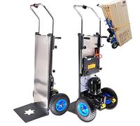Carrello Elettrico A Mano - Scale su E Giù, Carrello Elettrico per Salire Scale, con Maniglia Telescopica, Motore Brushless da 1200 W, Batteria Rimovibile da 48 V/36 Ah, Carico da 400 kg
