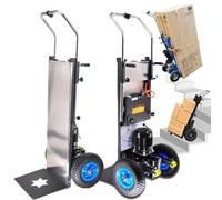 Carrello Elettrico A Mano - Scale Su E Giù, Electric Hand Truck,Carrello Saliscale Elettrico Con Maniglia Telescopica, Motore Brushless Da 1200 W, Batteria Rimovibile Da 48 V/36 Ah, Carico Da 400 Kg