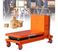 Carrello elettrico idraulico resistente da 127 cm di altezza 71,1 x 45,7 cm, piattaforma a forbice per una facile movimentazione manuale dei materiali e trasporto elevata capacità di carico le banco