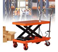 Carrello elettrico idraulico resistente da 127 cm di altezza 71,1 x 45,7 cm, piattaforma a forbice per una facile movimentazione manuale dei materiali e trasporto elevata capacità di carico le banco